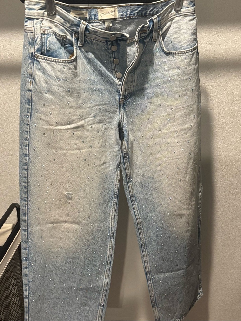 Universal Thread Rhinestone Baggy Jeans
